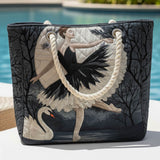 エレガントなバレリーナの手作りビーチバッグ
